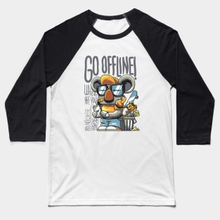 go offline Baseball T-Shirt